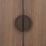 TV Schrank braun Fernsehschrank oval braun, Lowboard braun, Breite 200 cm