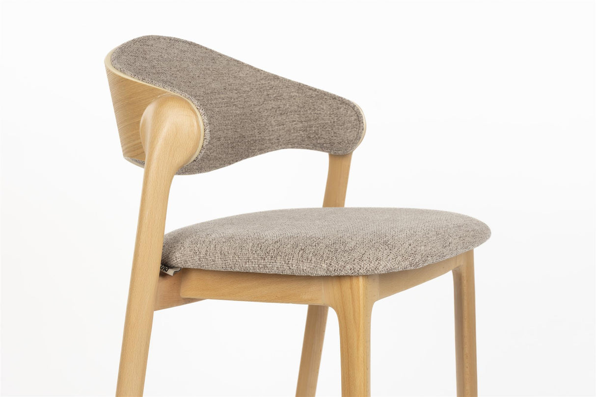 Barstuhl Naturholz-Stuhlbeine, Barstuhl braun, Sitzhöhe 65 cm