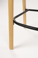 Barstuhl Naturholz-Stuhlbeine, Barstuhl braun, Sitzhöhe 65 cm