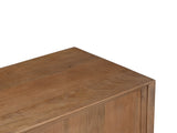 TV Schrank Holz massiv, Fernsehschrank braun Holz, Länge 150 cm