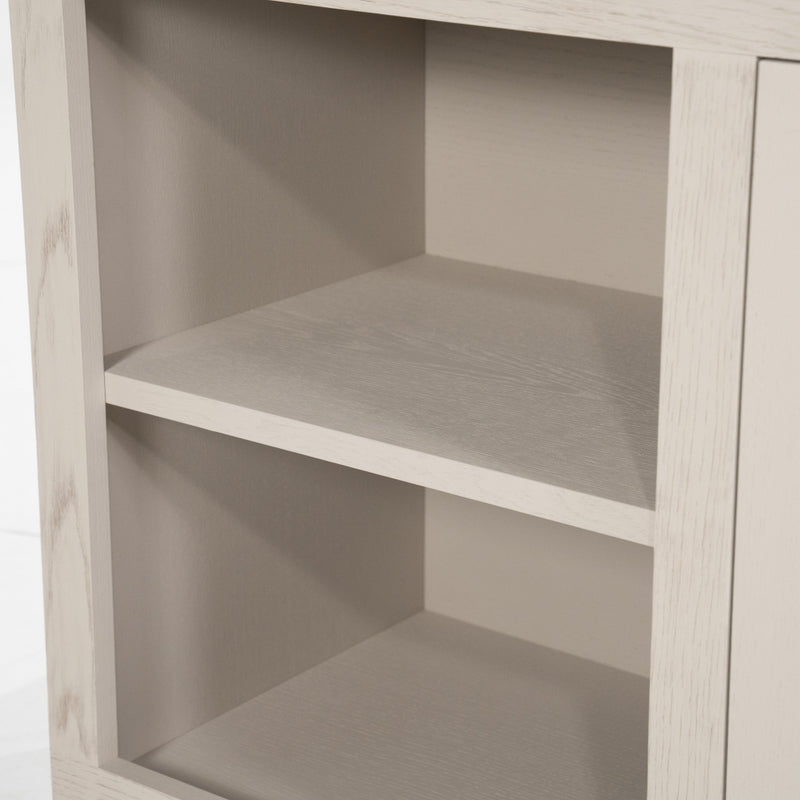 Sideboard taupe Eiche furniert, Anrichte taupe Eiche furniert,  Breite 200 cm