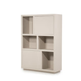Sideboard taupe Eiche furniert, Anrichte taupe Eiche furniert,  Breite 200 cm
