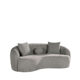 Sofa grau, 3 Sitzer Sofa grau, Breite 203 cm