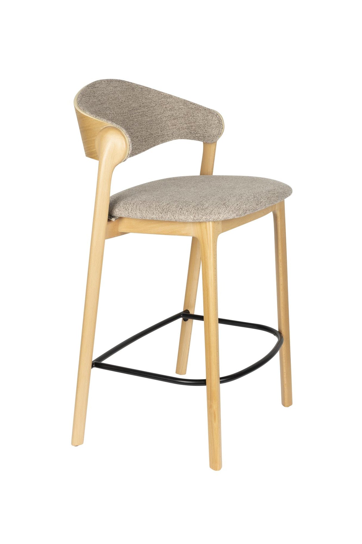 Barstuhl Naturholz-Stuhlbeine, Barstuhl braun, Sitzhöhe 65 cm