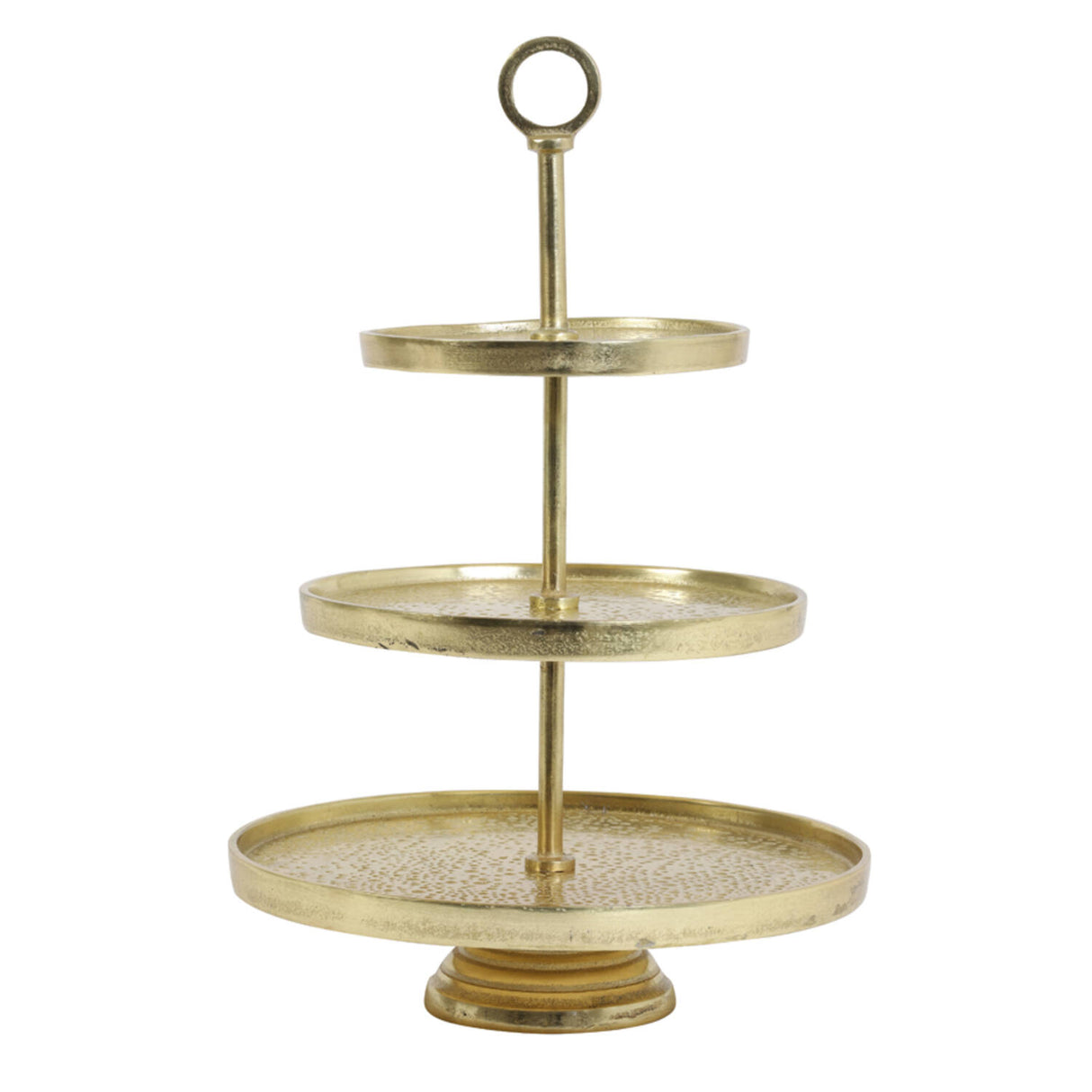 Etagere Gold, Metall Etagere Gold, Höhe 48 cm