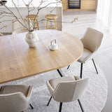 Einlegeplatte Eiche-Natur für den Tisch RO-80702 Durchmesser 135 cm