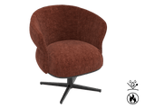 Chair red swivel, Chair upholstered red