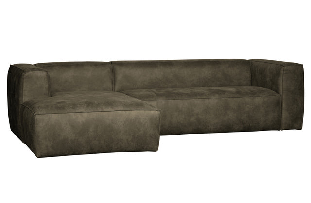 Ecksofa grün, Sofa grün Ottomane links, Eckcouch grün