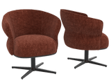 Chair red swivel, Chair upholstered red