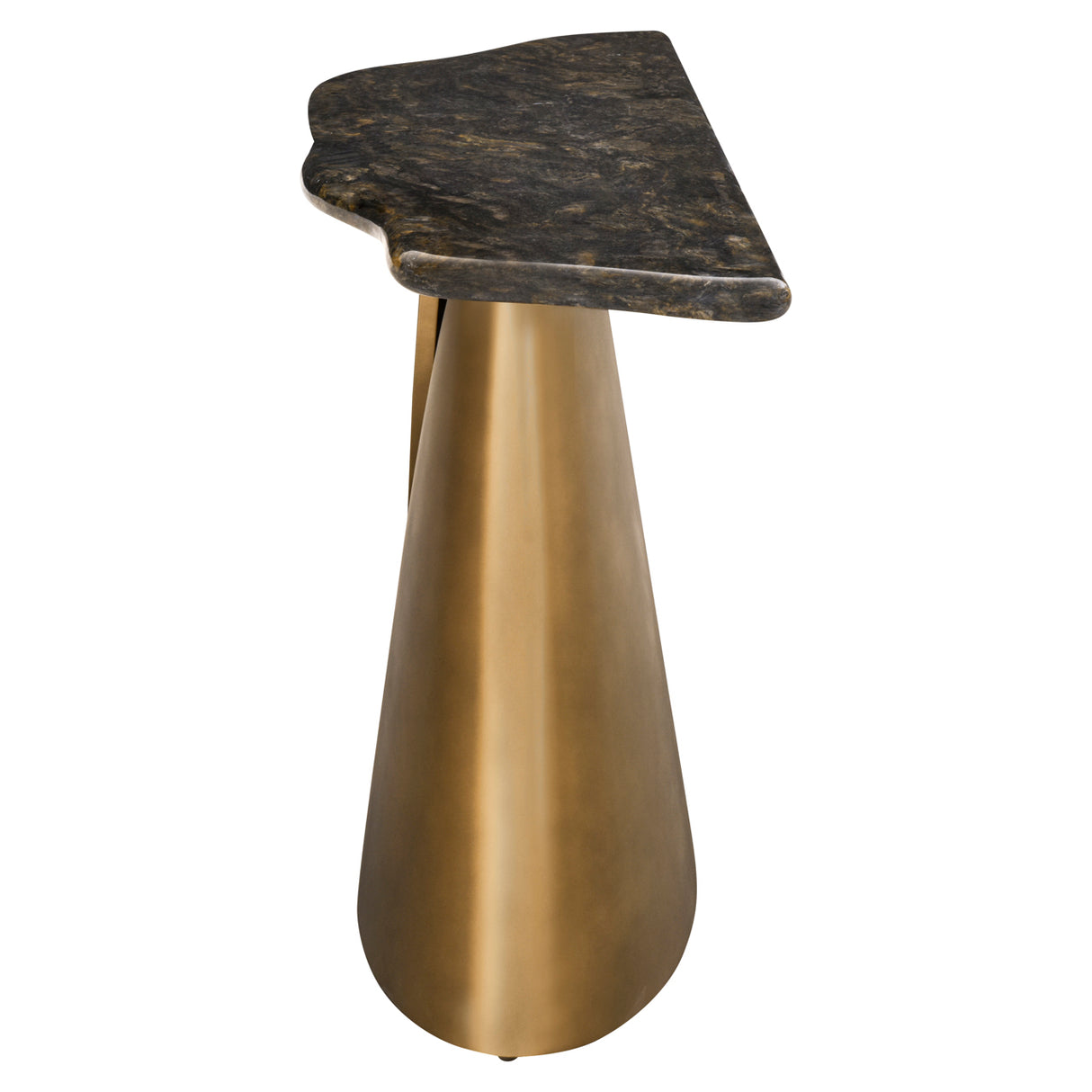 Konsole schwarz-braun-Gold, Wandkonsole Marmor, Breite 150 cm