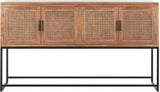 Sideboard Rattan, Sideboard braun, Breite  160 cm