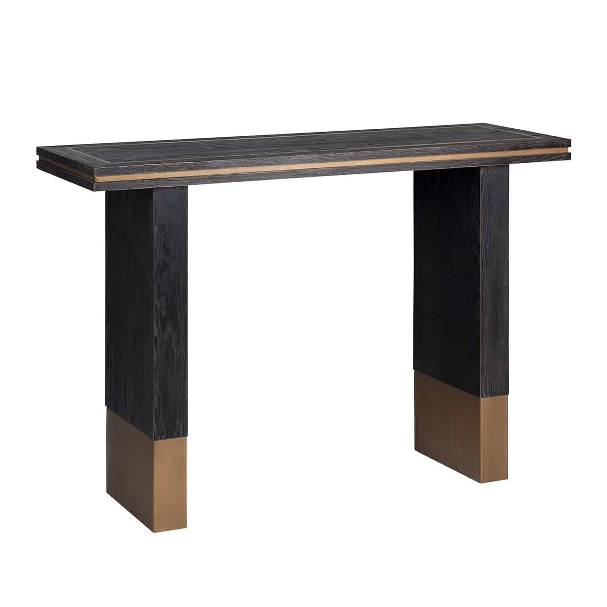 Konsole schwarz, Konsolentisch schwarz Eiche furniert, Breite 150 cm
