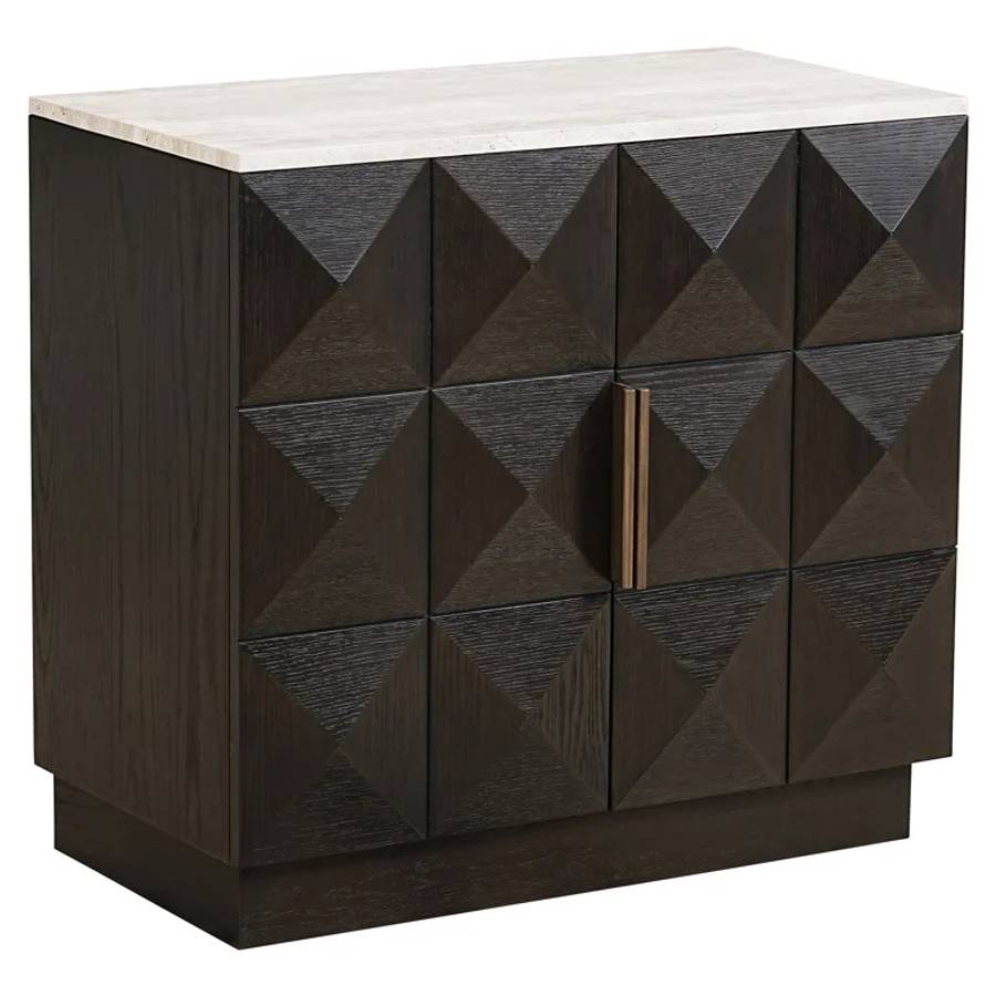 Sideboard braun, Anrichte braun Eiche furniert, Breite 85 cm