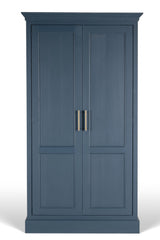 Schrank anthrazit aus Massivholz, Allzweckschrank anthrazit. Breite 120 cm