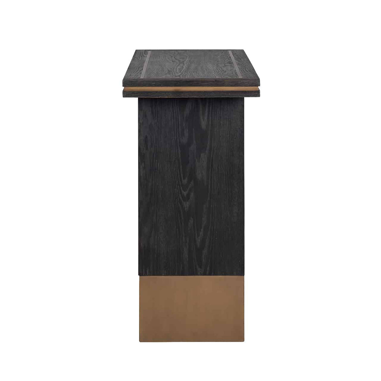 Konsole schwarz, Konsolentisch schwarz Eiche furniert, Breite 150 cm
