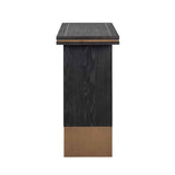 Konsole schwarz, Konsolentisch schwarz Eiche furniert, Breite 150 cm
