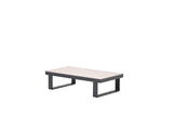 Gartencouchtisch anthrazit-grau, Gartenmöbel Garten-Couchtisch, Länge 130 cm