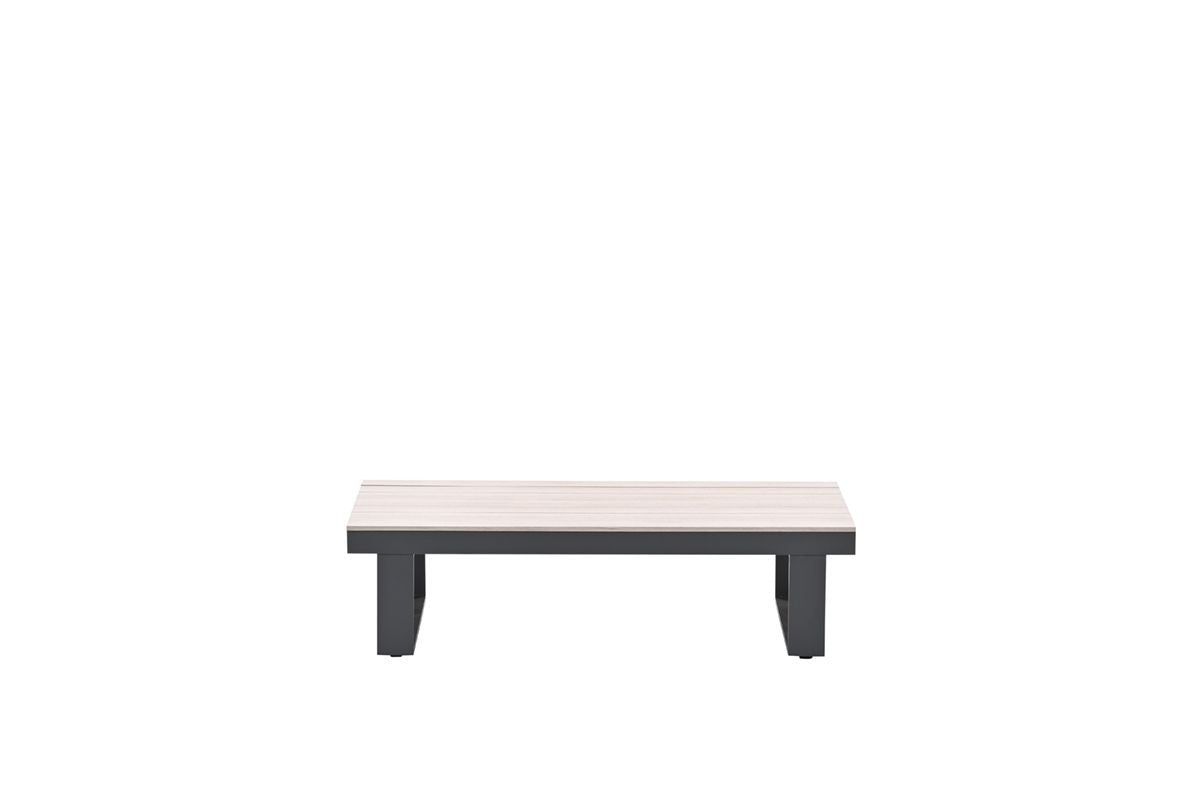Gartencouchtisch anthrazit-grau, Gartenmöbel Garten-Couchtisch, Länge 130 cm