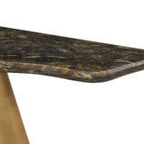 Konsole schwarz-braun-Gold, Wandkonsole Marmor, Breite 150 cm