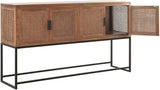 Sideboard Rattan, Sideboard braun, Breite  160 cm