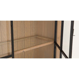 Vitrine Eiche massiv Landhaus, Geschirrschrank Eiche Landhausstil, Schrank Landhaus, Breite 180 cm