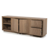 Sideboard hellbraun Eiche furniert, Anrichte braun Eiche furniert, Breite 200 cm