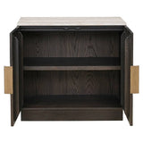Sideboard braun, Anrichte braun Eiche furniert, Breite 85 cm