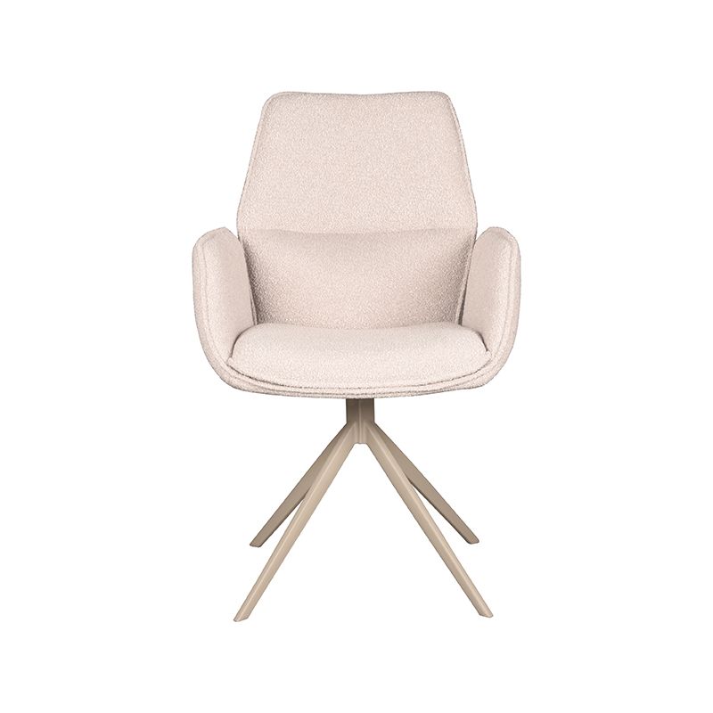 Stuhl creme-weiß drehbar, drehbarer Esszimmerstuhl taupe drehbar