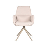 Stuhl creme-weiß drehbar, drehbarer Esszimmerstuhl taupe drehbar