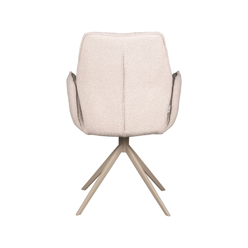 Stuhl creme-weiß drehbar, drehbarer Esszimmerstuhl taupe drehbar