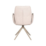 Stuhl creme-weiß drehbar, drehbarer Esszimmerstuhl taupe drehbar