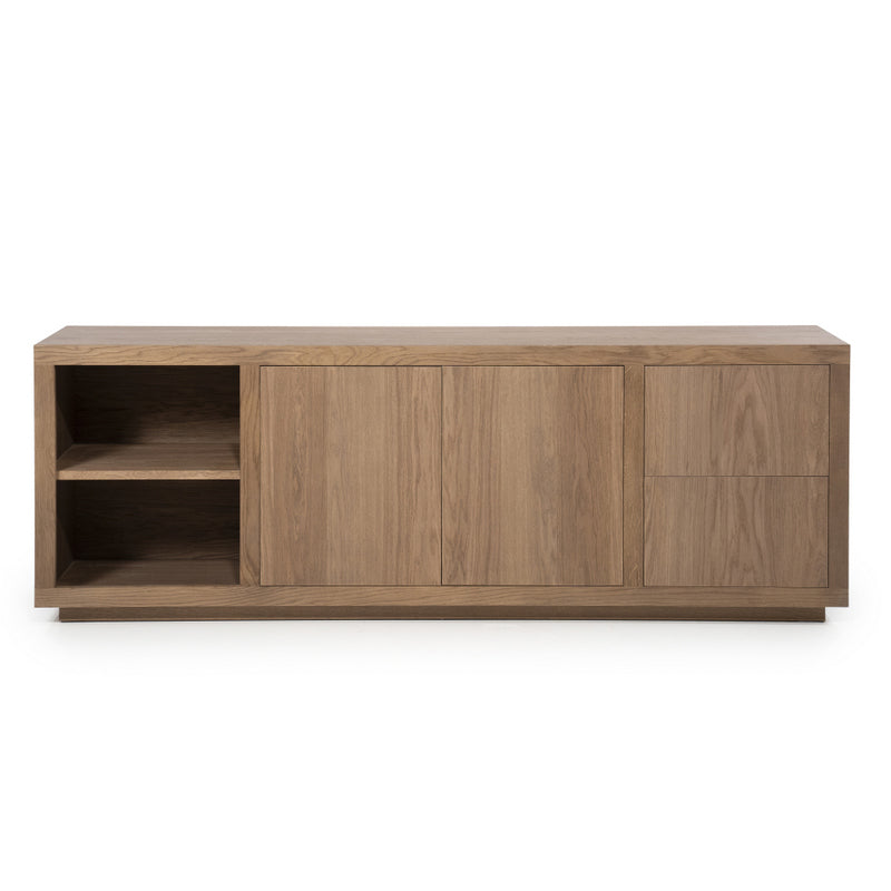 Sideboard hellbraun Eiche furniert, Anrichte braun Eiche furniert, Breite 200 cm
