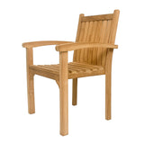 Gartenstuhl Teak Naturholz, Stuhl Massivholz