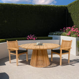 Gartenstuhl stapelbar, Gartenstuhl Teak-Holz,  Breite 61 cm