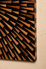 Wandpanel braun-schwarz, Wandbild Natur-braun schwarz, Breite 60 cm