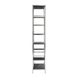 Regal schwarz, Bücherregal verchromt schwarz, verchromtes Regal,  Breite 80 cm