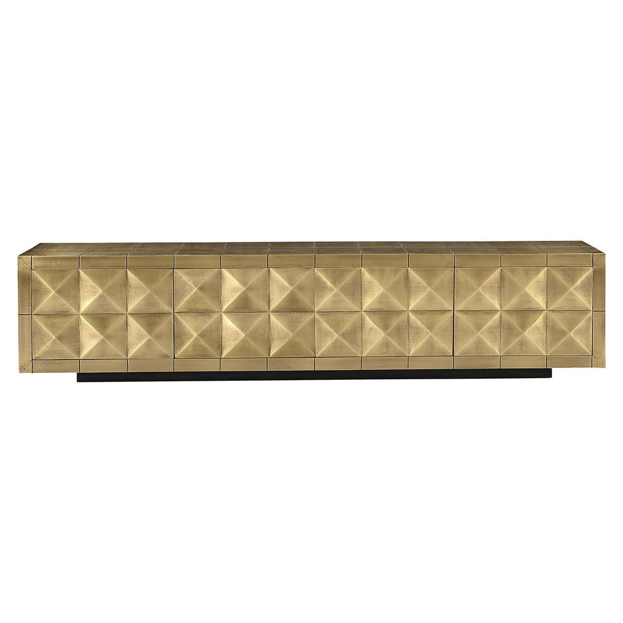 TV Schrank Gold, Fernsehschrank Gold antik, Breite 220 cm