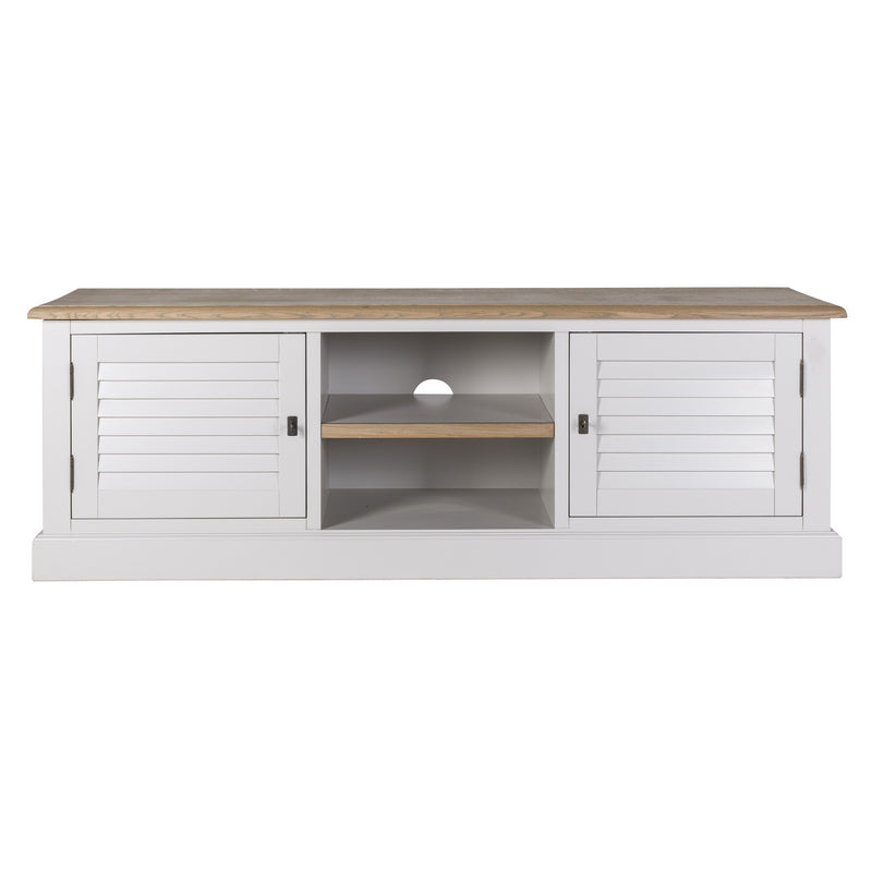 TV Schrank weiß Landhausstil, Fernsehschrank weiß Landhaus, Breite 180 cm