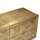 TV Schrank Gold, Fernsehschrank Gold antik, Breite 220 cm