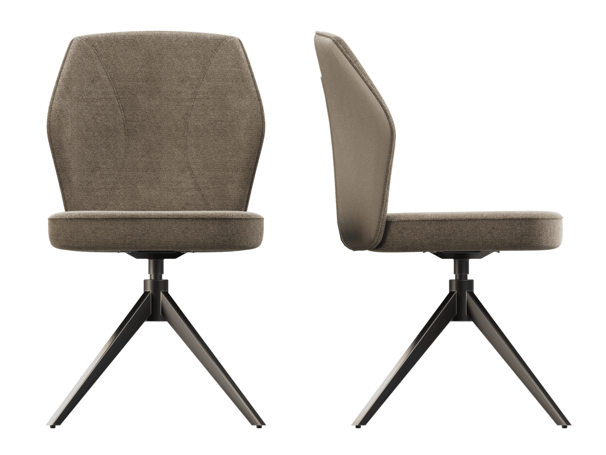 Swivel chair taupe, upholstered chair taupe