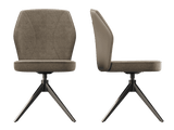 Swivel chair taupe, upholstered chair taupe