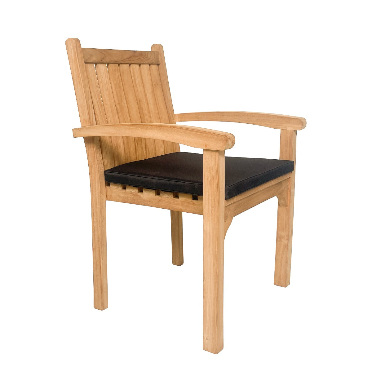 Gartenstuhl stapelbar, Gartenstuhl Teak-Holz,  Breite 61 cm