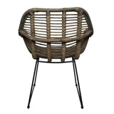 Stuhl Rattan, Stuhl grau Rattan