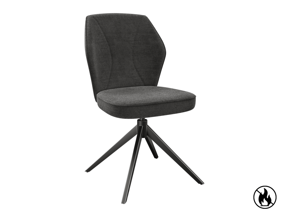 Chair anthracite, Chair upholstered anthracite