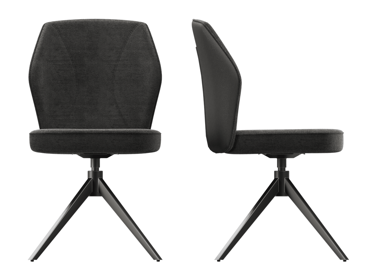 Chair anthracite, Chair upholstered anthracite