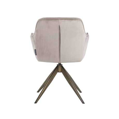 Stuhl beige Samt, Stuhl mit Lehne drehbar