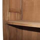Bücherschrank Teakholz, Regal Holz braun, Breite 136 cm