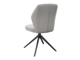 Chair grey swivelling, chair upholstered light grey