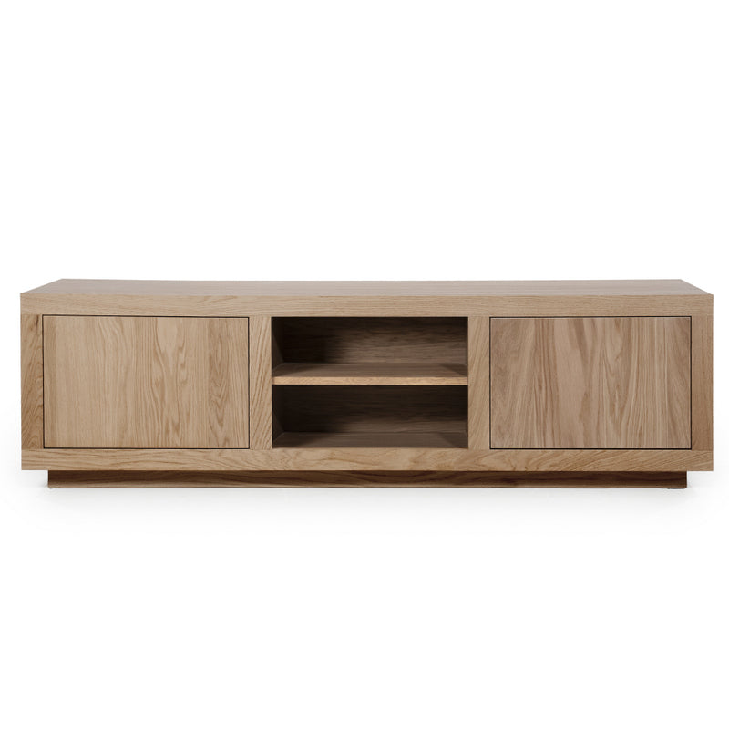 TV Schrank hellbraun Eiche furniert, Fernsehschrank Eiche furniert, Lowboard braun, Breite 160 cm