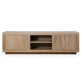 TV Schrank hellbraun Eiche furniert, Fernsehschrank Eiche furniert, Lowboard braun, Breite 160 cm